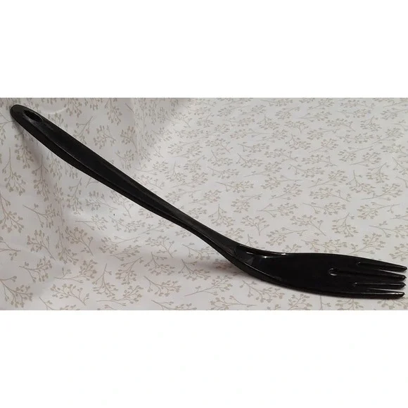 Melamine Black Spatula Turner Flipper Fork Utensil Unbranded 11 inches long - Picture 4 of 7